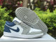 Authentic Air Jordan 1 Low Grey/Blue GS