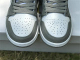 Authentic Air Jordan 1 Low Grey/Blue GS