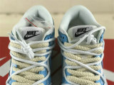 Authentic Nike Dunk Low White/Light Blue/Black