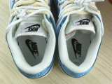 Authentic Nike Dunk Low White/Light Blue/Black