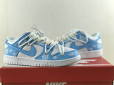 Authentic Nike Dunk Low White/Light Blue/Black
