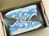 Authentic Nike Dunk Low White/Light Blue/Black