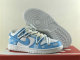 Authentic Nike Dunk Low White/Light Blue/Black