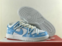 Authentic Nike Dunk Low White/Light Blue/Black Authentic Nike Dunk Low White/Light Blue/Black