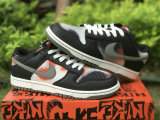 Authentic Nike Dunk Low Red/Grey/Black/White