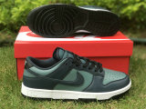 Authentic Nike Dunk Low Green/Black/White