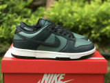 Authentic Nike Dunk Low Green/Black/White