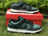 Authentic Nike Dunk Low Green/Black/White