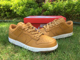 Authentic Nike Dunk Low White/Light Brown