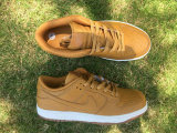 Authentic Nike Dunk Low White/Light Brown
