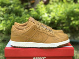 Authentic Nike Dunk Low White/Light Brown