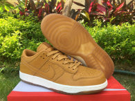 Authentic Nike Dunk Low White/Light Brown