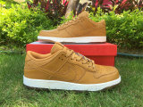 Authentic Nike Dunk Low White/Light Brown