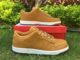 Authentic Nike Dunk Low White/Light Brown