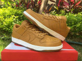 Authentic Nike Dunk Low White/Light Brown