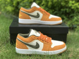Authentic Air Jordan 1 Low “Light Curry” GS