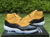 Authentic Air Jordan 11 Team Yellow/Black