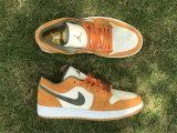 Authentic Air Jordan 1 Low “Light Curry” GS