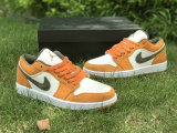 Authentic Air Jordan 1 Low “Light Curry” GS