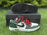 Authentic Air Jordan 1 Low Green/White/Black GS