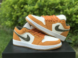 Authentic Air Jordan 1 Low “Light Curry” GS
