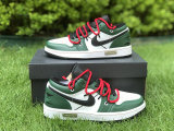 Authentic Air Jordan 1 Low Green/White/Black GS