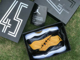 Authentic Air Jordan 11 Team Yellow/Black