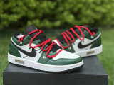 Authentic Air Jordan 1 Low Green/White/Black GS
