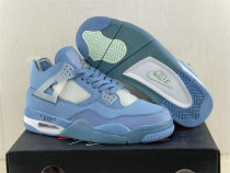 Authentic Off-White x Air Jordan 4 GS Blue/White