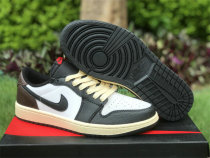 Authentic Travis Scott x Air Jordan 1 Low OG Black/Dark Mocha/Sail