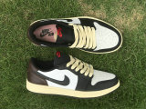 Authentic Travis Scott x Air Jordan 1 Low OG Black/Dark Mocha/Sail GS