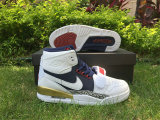 Authentic Air Jordan Legacy 312 White/Midnight Navy-Varsity Red GS