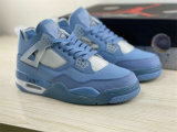 Authentic Off-White x Air Jordan 4 GS Blue/White
