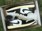Authentic Travis Scott x Air Jordan 1 Low OG Black/Dark Mocha/Sail GS