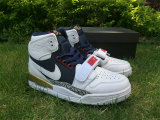 Authentic Air Jordan Legacy 312 White/Midnight Navy-Varsity Red GS