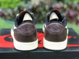 Authentic Travis Scott x Air Jordan 1 Low OG Black/Dark Mocha/Sail GS