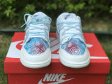 Authentic Nike Dunk Low White/Light Blue