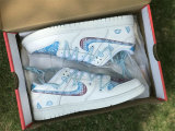 Authentic Nike Dunk Low White/Light Blue