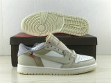 Authentic Travis Scott x Air Jordan 1 Low OG Light Yellow White GS