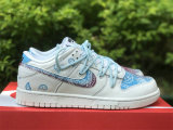 Authentic Nike Dunk Low White/Light Blue