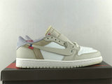 Authentic Travis Scott x Air Jordan 1 Low OG Light Yellow White GS