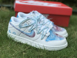 Authentic Nike Dunk Low White/Light Blue