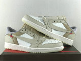 Authentic Travis Scott x Air Jordan 1 Low OG Light Yellow White GS