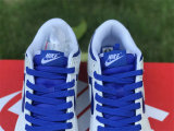 Authentic Nike Dunk Low White/Racer Blue