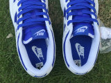 Authentic Nike Dunk Low White/Racer Blue