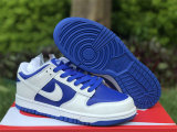 Authentic Nike Dunk Low White/Racer Blue