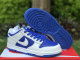 Authentic Nike Dunk Low White/Racer Blue