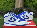 Authentic Nike Dunk Low White/Racer Blue