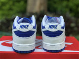 Authentic Nike Dunk Low White/Racer Blue