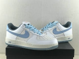 Authentic Nike Air Force 1 White/Light Blue